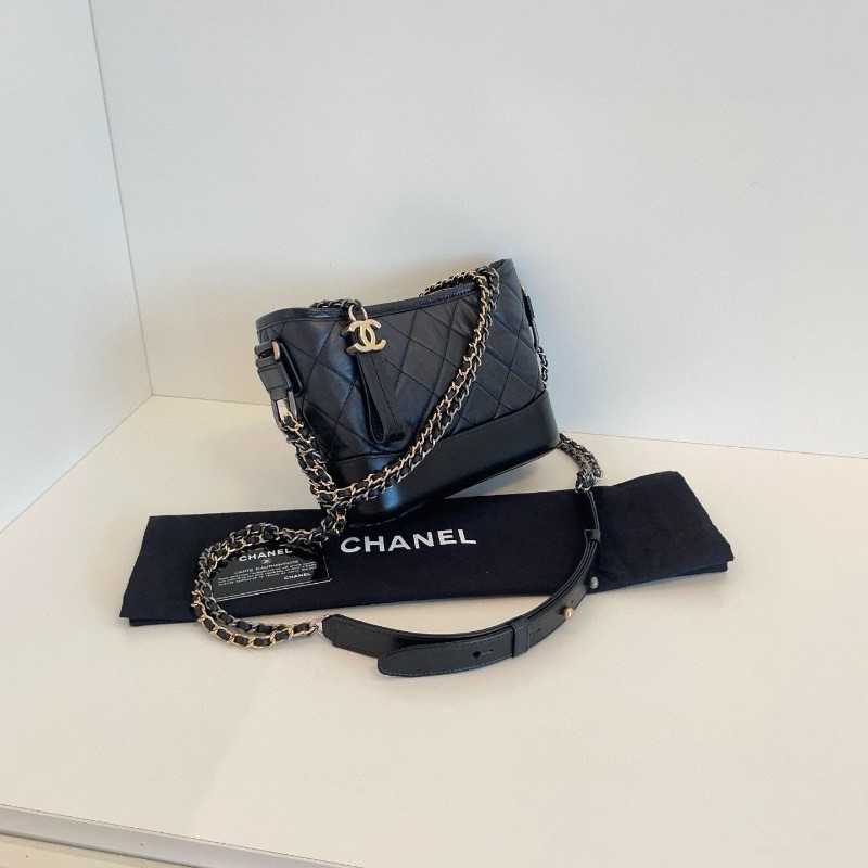 Chanel 黑金流浪包 小號-3
