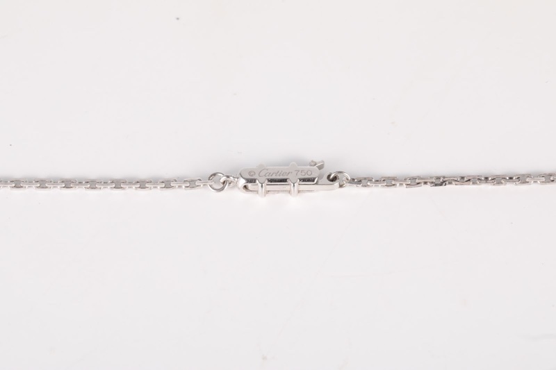 CARTIER(卡地亞)  18K白金 鑽石 白金 LOVE系列 斯巴達螺絲吊墜項鏈 18K-5