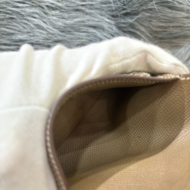 HERMES H Bearn epsom 灰色 銀釦 零錢包 短夾 錢包 信用卡夾 名片夾 皮夾 美品-32
