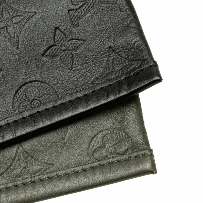 路易威登 Monogram Shadow 扁平斜背包/手拿包/肩背包 M44635 黑色/卡其色皮革 男士 LOUIS VUITTON-4