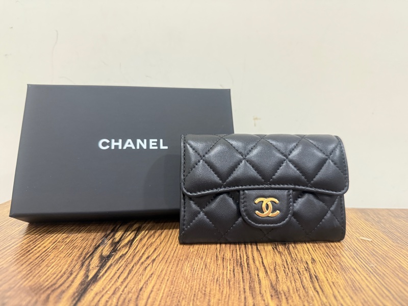 Chanel 羊皮零錢卡包-0