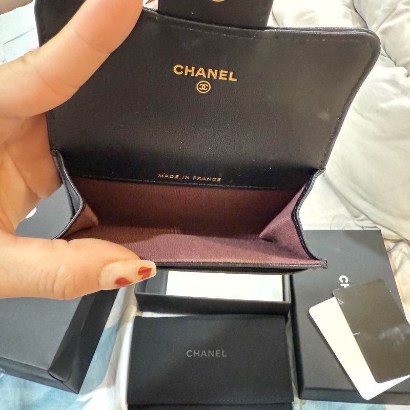 Chanel 羊皮零錢卡包-8