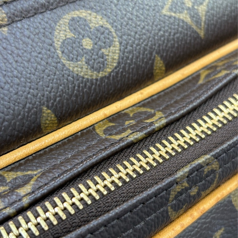 LV M45254 原花 老花 拉鍊 肩背包 斜背包 郵差包 信差包 小 REPORTER 記者包-6