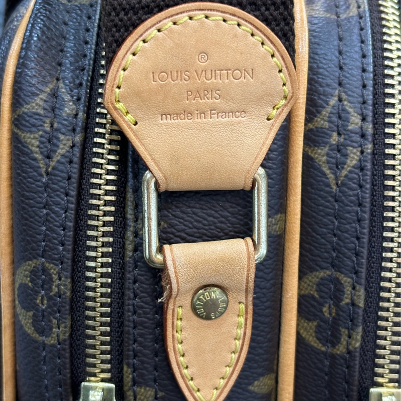 LV M45254 原花 老花 拉鍊 肩背包 斜背包 郵差包 信差包 小 REPORTER 記者包-8