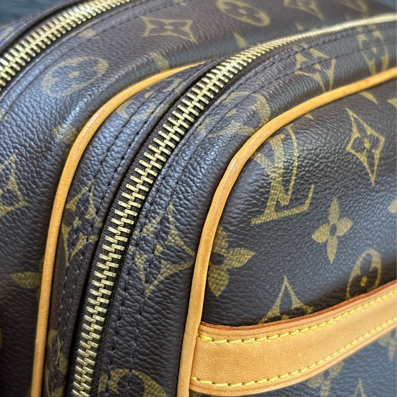 LV M45254 原花 老花 拉鍊 肩背包 斜背包 郵差包 信差包 小 REPORTER 記者包-14