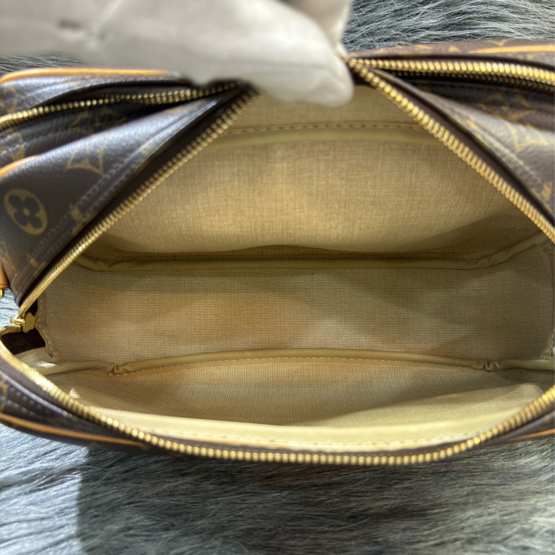 LV M45254 原花 老花 拉鍊 肩背包 斜背包 郵差包 信差包 小 REPORTER 記者包-37