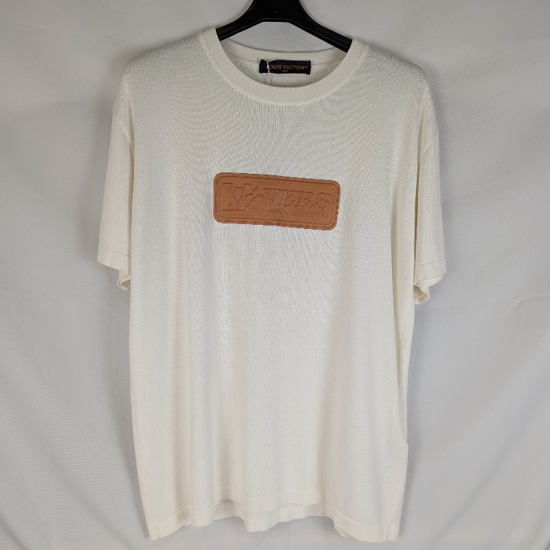 莉亞精品♡浮雕皮標短袖.尺碼M.近新美品-0