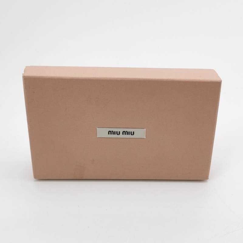 Miu Miu 油蠟皮 純色 鱷魚 壓花 字母 logo 拉鍊 手拿包-6