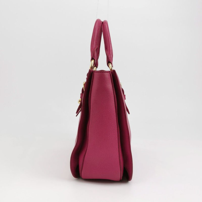 Miu Miu Madras 羊皮 純色 字母 Logo 斜背包 單肩包-3