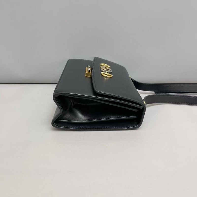 Gucci古馳 zumi黑色全皮肩背包斜背包-7