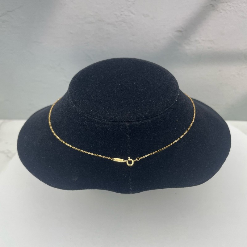 Tiffany/蒂芙尼 keys心形透空單鑽石鑰匙項鍊-5