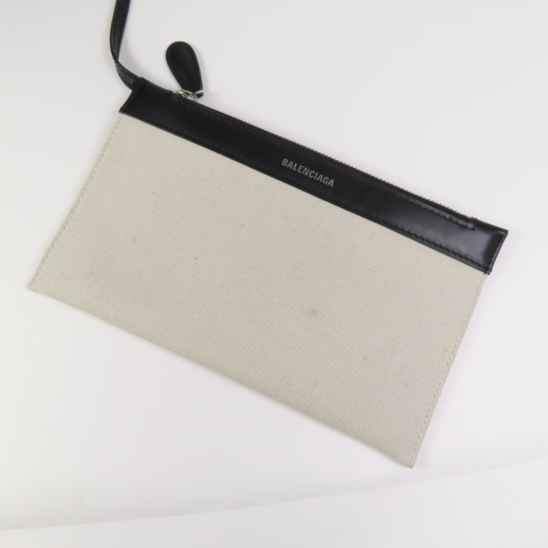 BALENCIAGA 帆布Tote Bag銀扣手挽袋-5