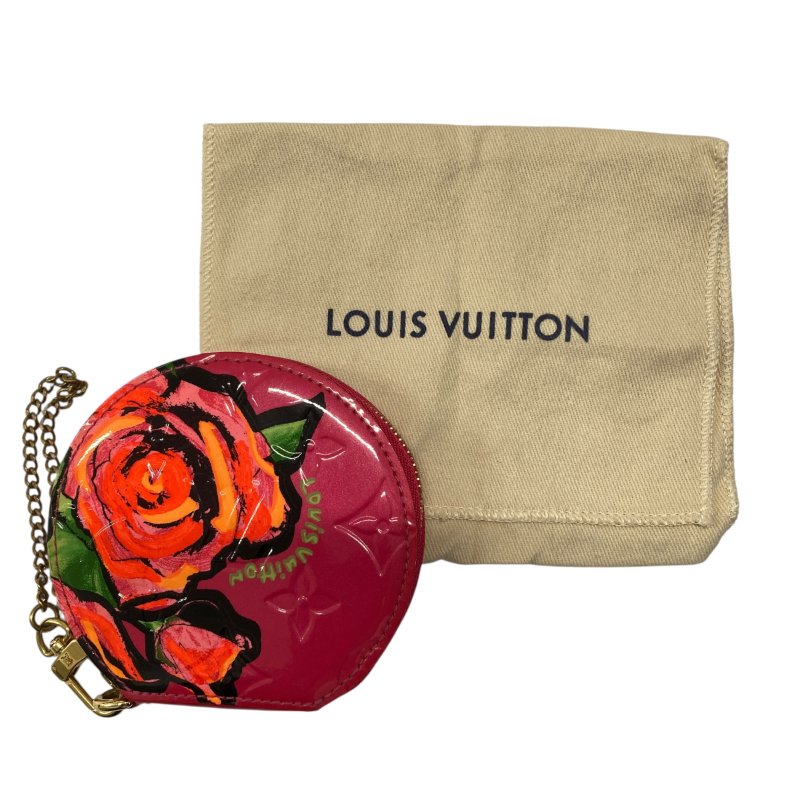 Louis Vuitton M93691 漆皮 零錢包 桃紅-2