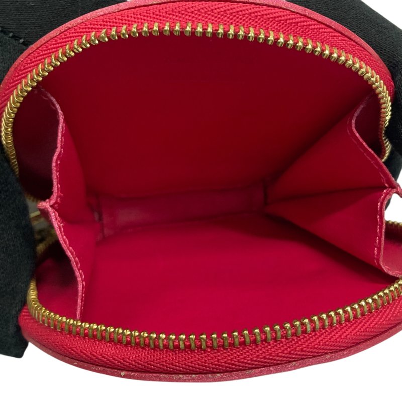 Louis Vuitton M93691 漆皮 零錢包 桃紅-5