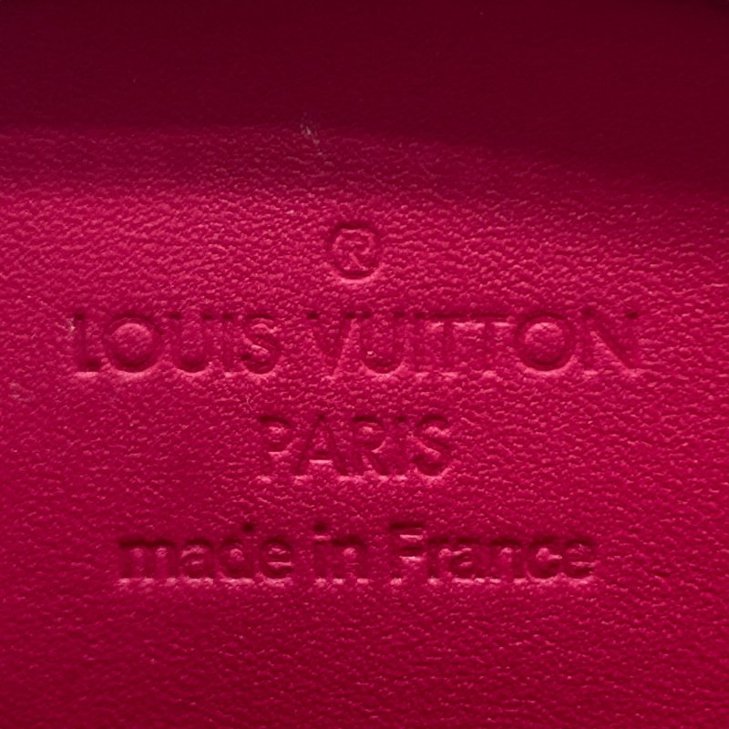 Louis Vuitton M93691 漆皮 零錢包 桃紅-6