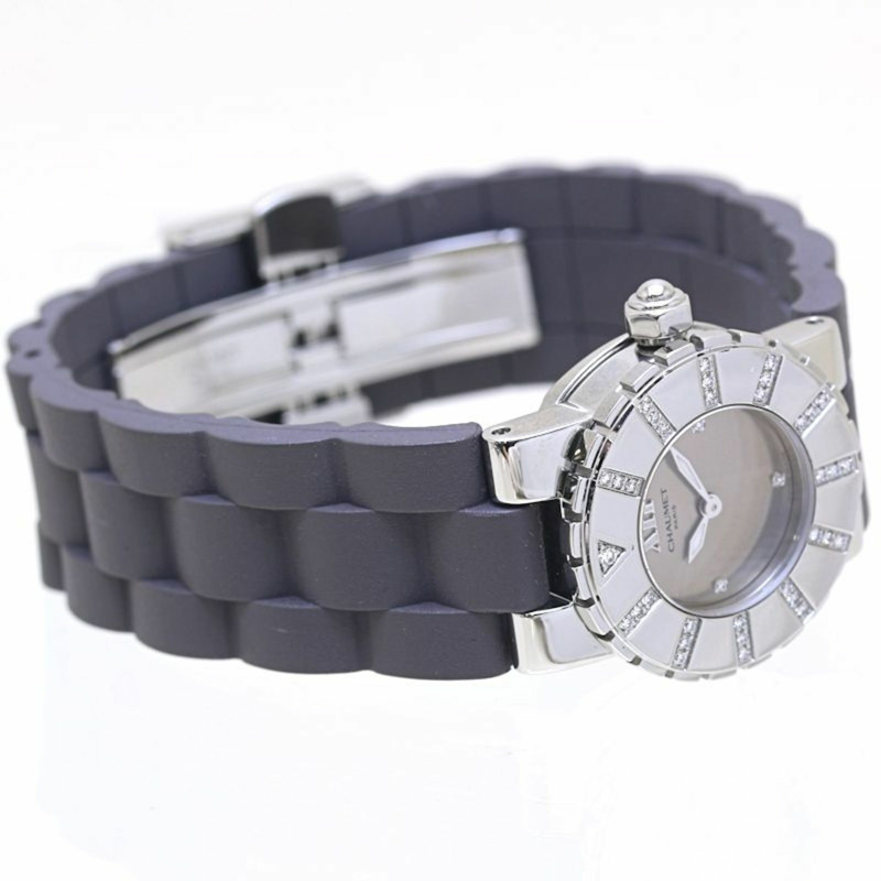 Chaumet Class One SM 鑽石女士腕錶 W06202-16A 不鏽鋼和橡膠 40041-4