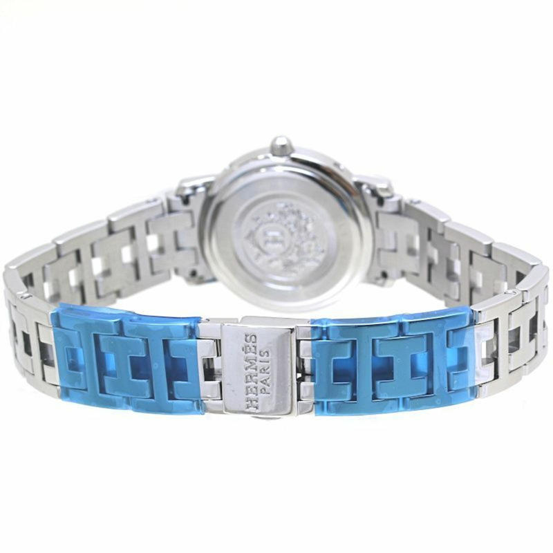 HERMES Clipper Nacrée 白色貝殼腕錶,全新扣,女士,CL4.210.212,3821 不鏽鋼,40044-2