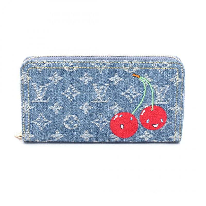 LOUIS VUITTON x 村上隆 Zippy Around 錢包 M23161 牛仔藍 二手 LV-0