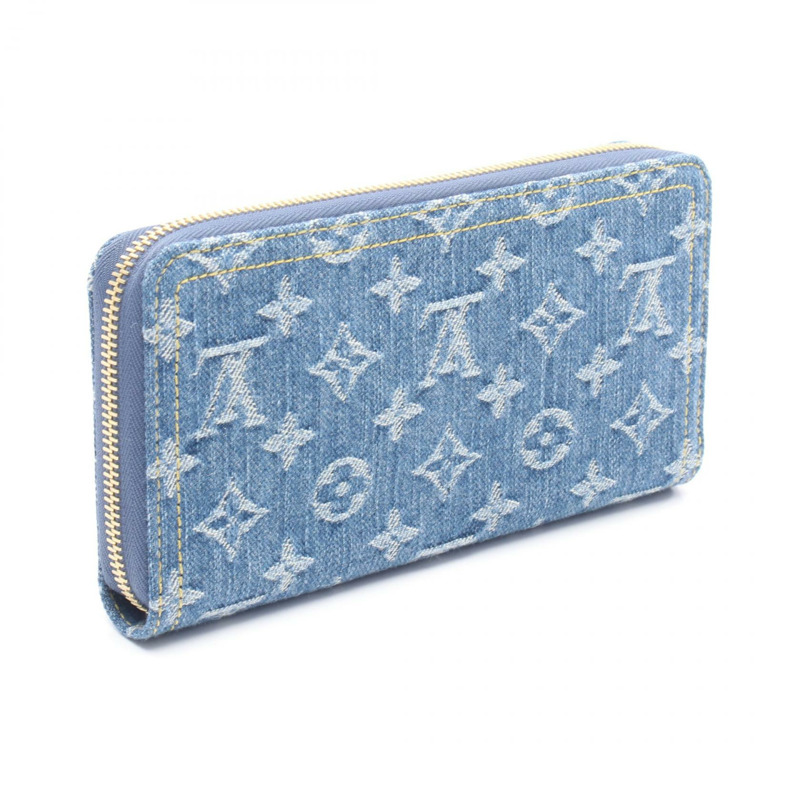 LOUIS VUITTON x 村上隆 Zippy Around 錢包 M23161 牛仔藍 二手 LV-1