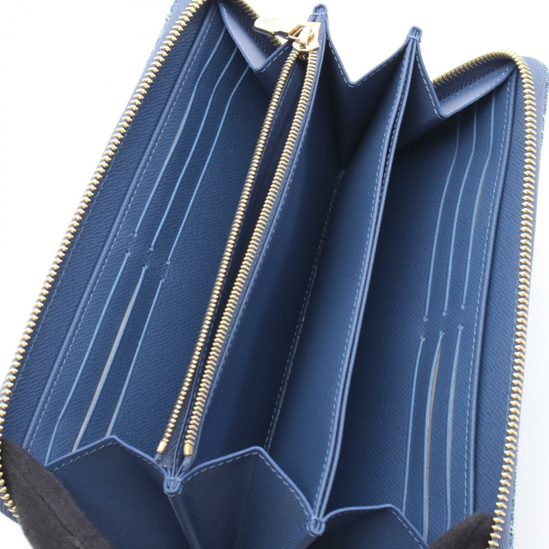 LOUIS VUITTON x 村上隆 Zippy Around 錢包 M23161 牛仔藍 二手 LV-2