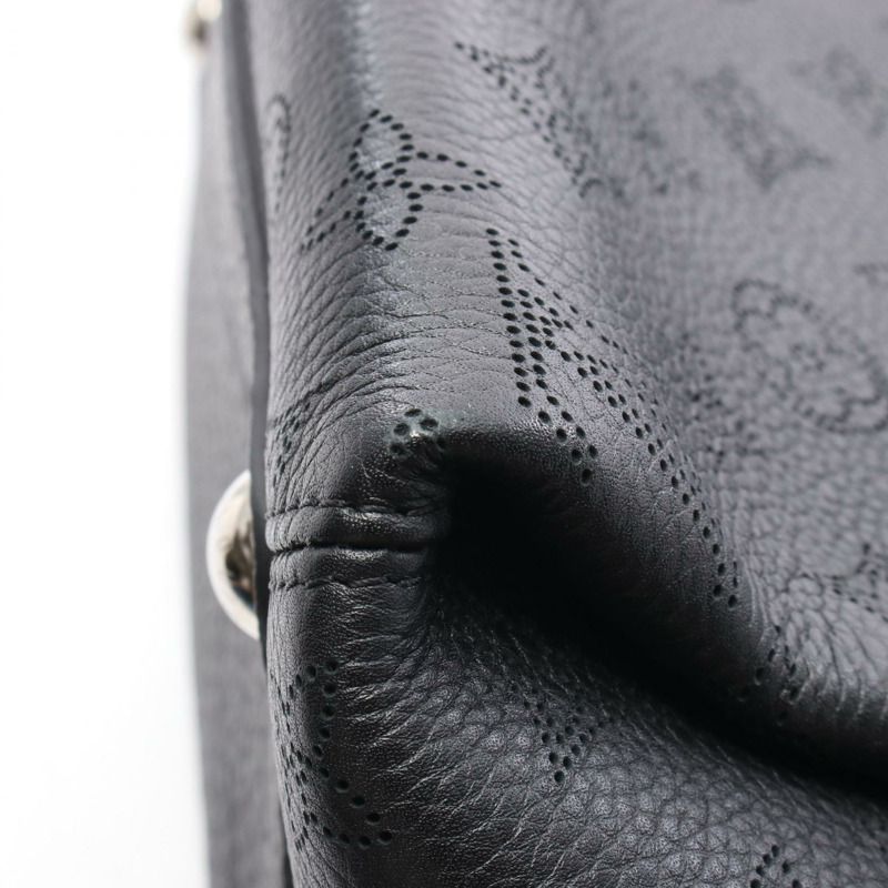 LOUIS VUITTON Babylon PM 2Way 單肩包 手提包 M50031 Mahina 皮革 黑色 二手-6