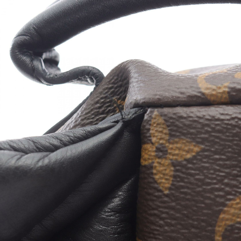LOUIS VUITTON Palm Springs PM 背包包 M41560 Monogram 帆布 黑色 二手 LV-7