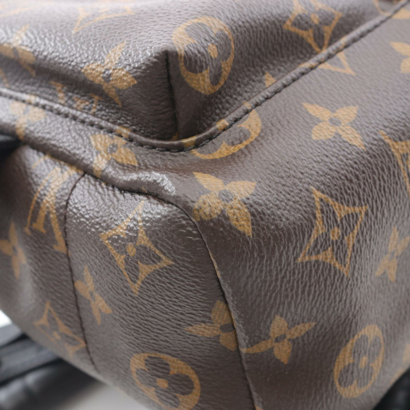 LOUIS VUITTON Palm Springs PM 背包 M41560 Monogram 帆布 黑色 二手 LV-9