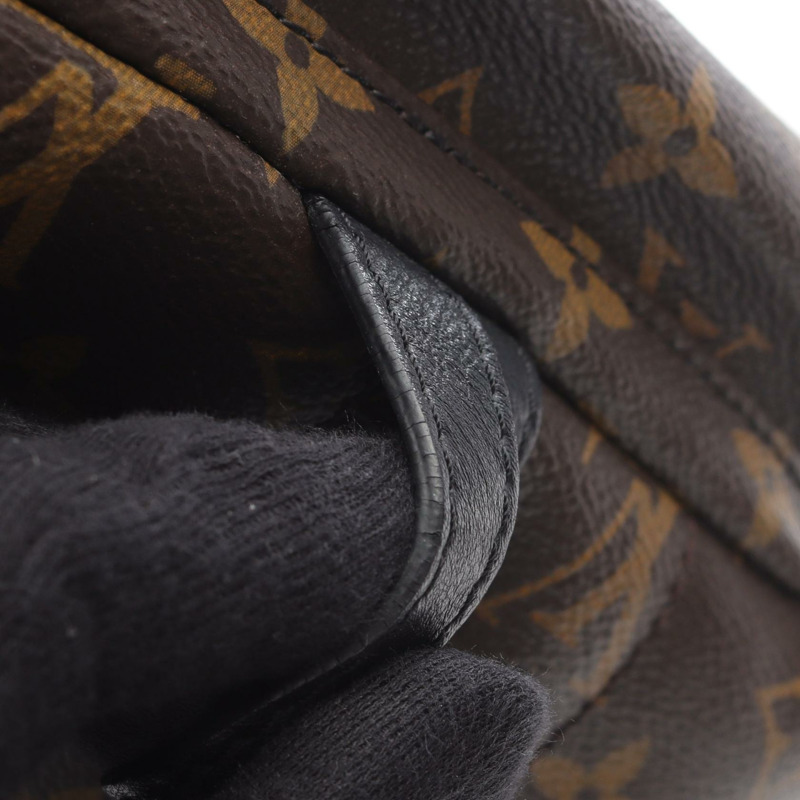 LOUIS VUITTON Palm Springs PM 背包 M41560 Monogram 帆布 黑色 二手 LV-10