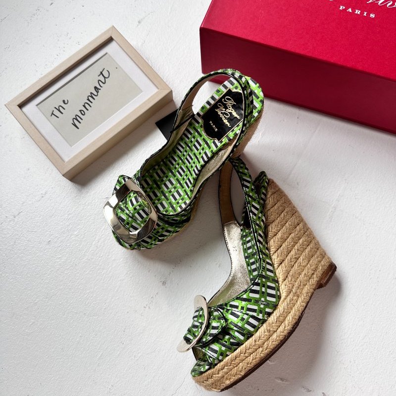 ROGER VIVIER 楔型涼鞋-0