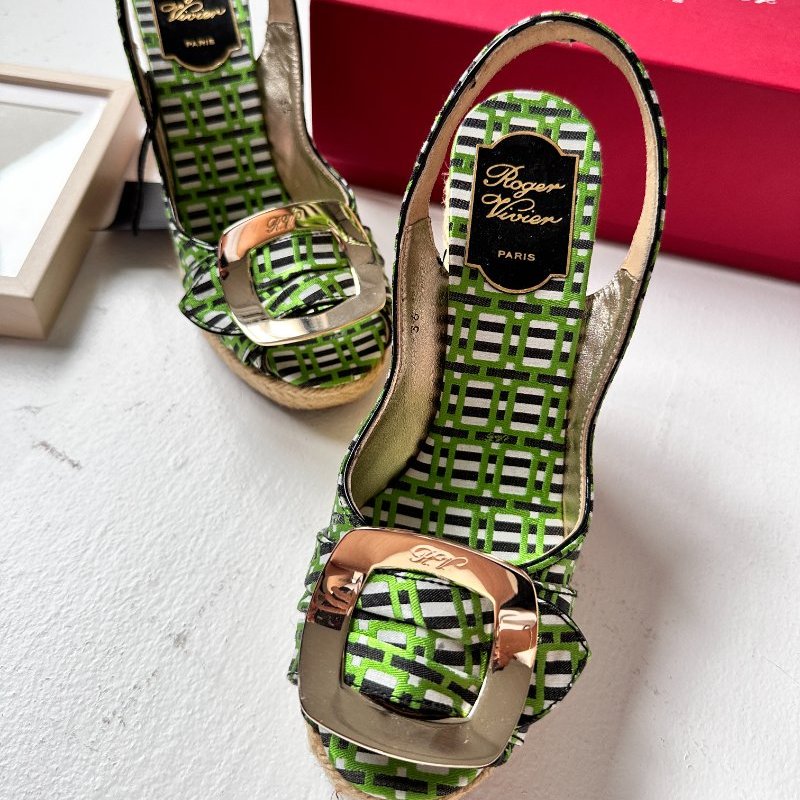 ROGER VIVIER 楔型涼鞋-3