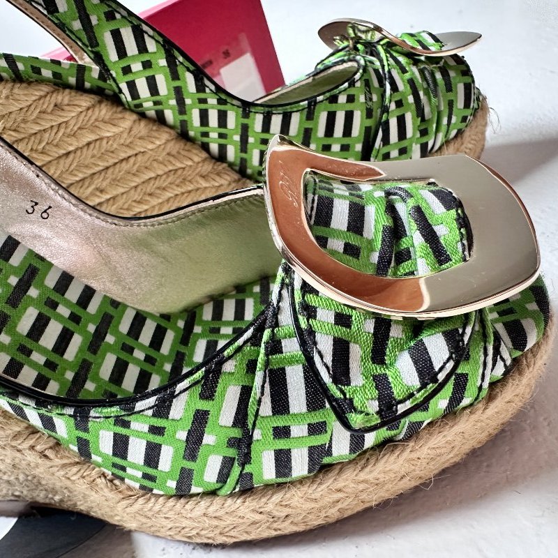 ROGER VIVIER 楔型涼鞋-10