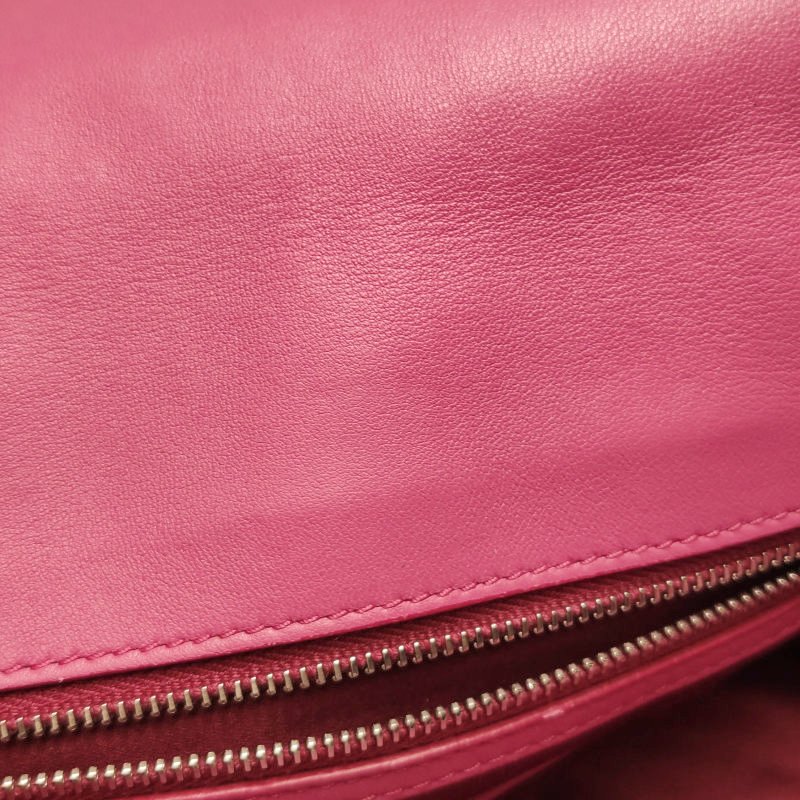 Miu Miu Crystal 系列 羊皮 純色 褶皺 珩縫鑽飾 單肩包-25