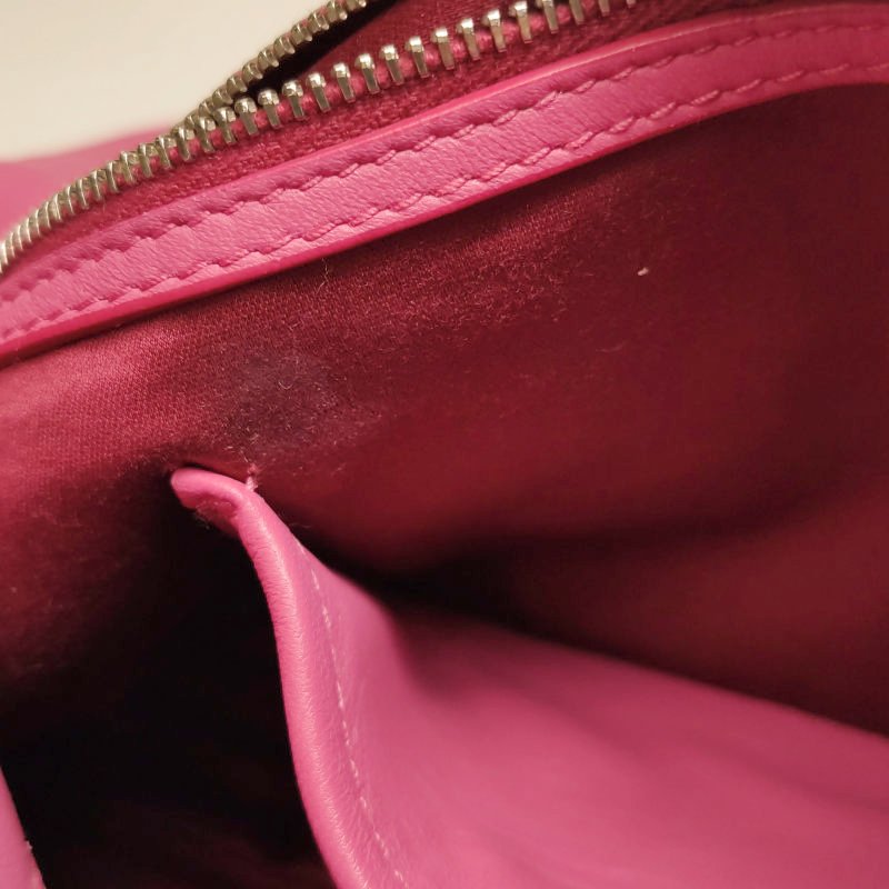 Miu Miu Crystal 系列 羊皮 純色 褶皺 珩縫鑽飾 單肩包-26