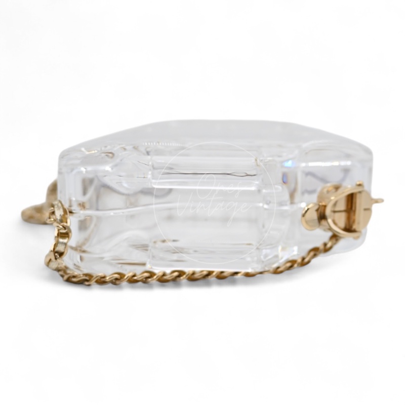 [PRE-OWNED] CHANEL DUBAI BY NIGHT CLEAR PLEXIGLASS GASOLINE TANK MINAUDIÈRE BAG-4
