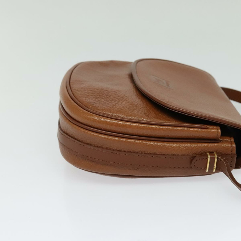 【日本直送】Burberrys 棕色金色皮革單肩包，正品編號 134218-3