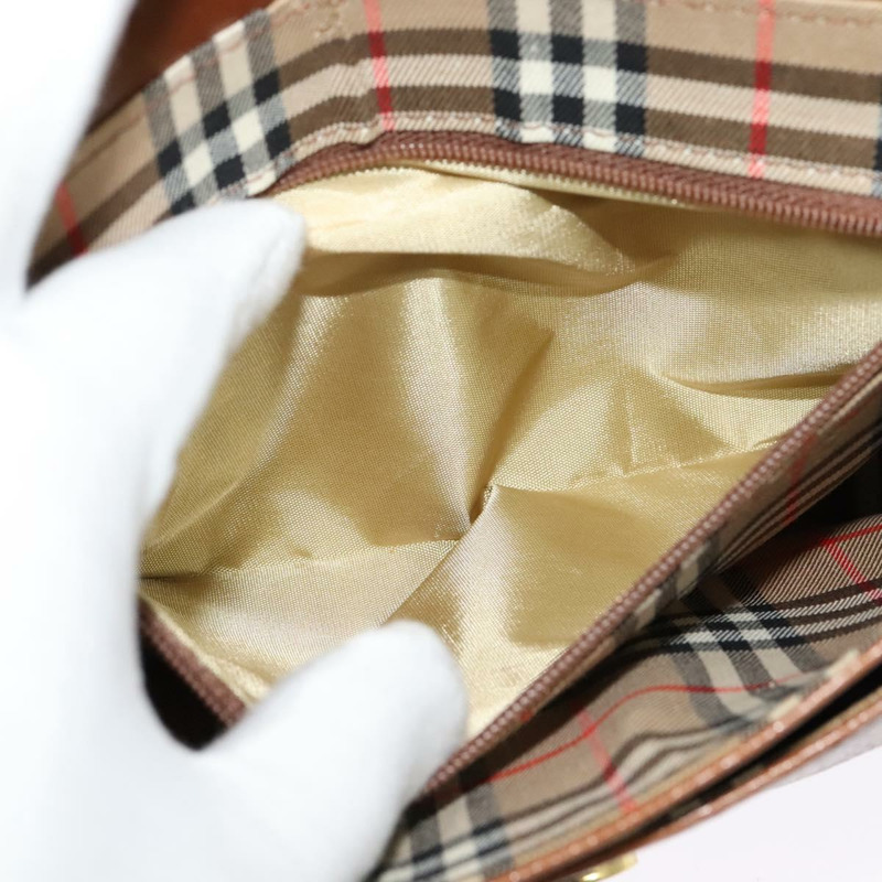 【日本直送】Burberrys 棕色金色皮革單肩包，正品編號 134218-11