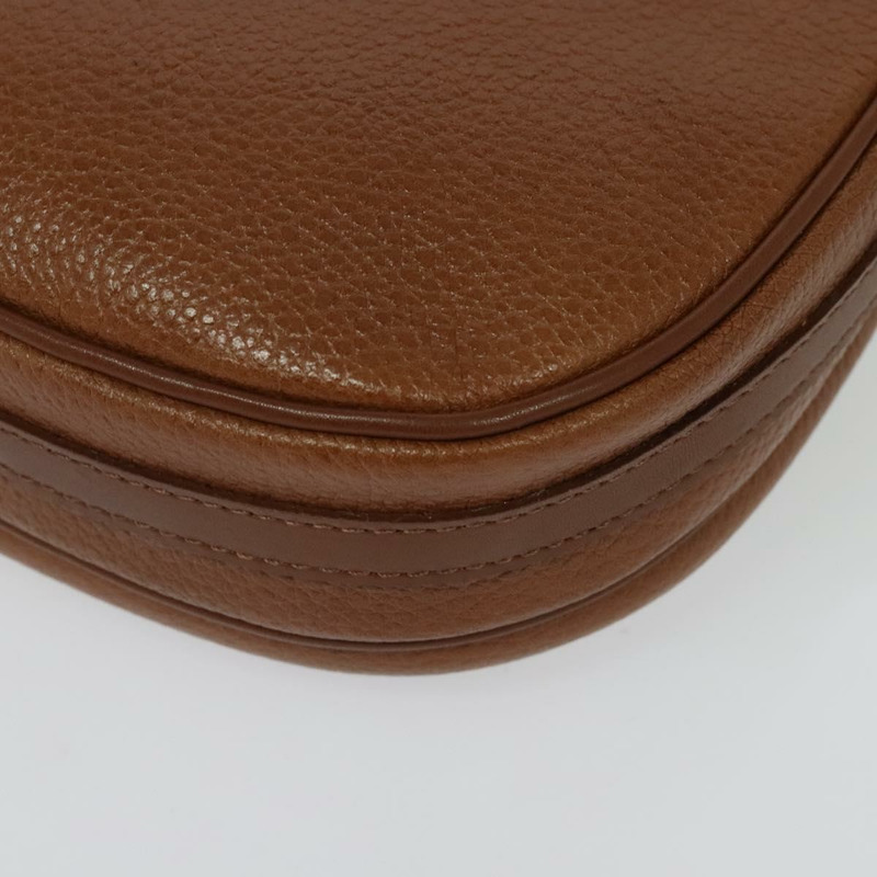 【日本直送】Burberrys 棕色金色皮革單肩包，正品編號 134218-15