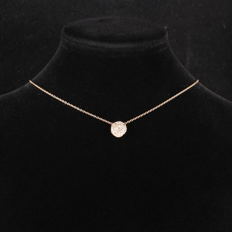 DIOR(迪奧) 18K玫瑰金 鑽石 玫瑰金 ROSE DIOR COUTURE 項鏈 18K-0