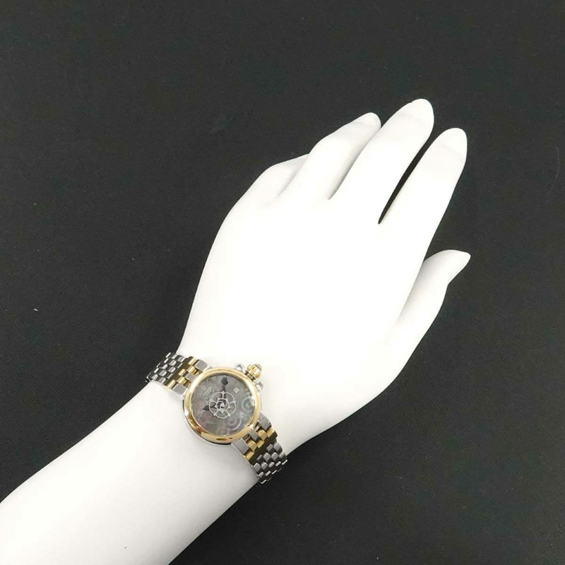TUDOR Clair de Rose 雙色腕錶 35101 女款,附日期顯示,黑色外殼和黃金,自動機芯-2