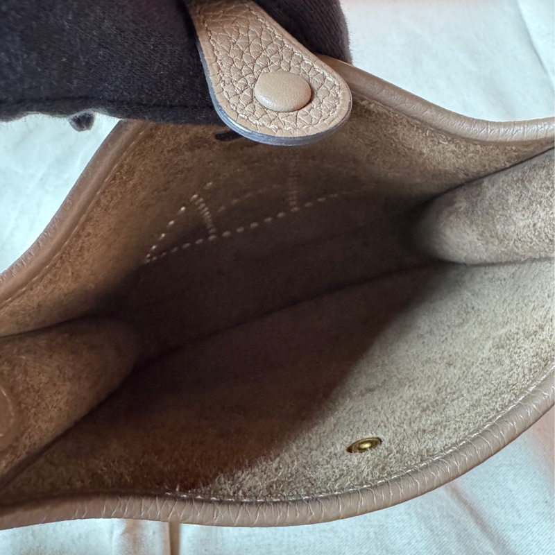 愛馬仕 Hermes Evelyne mini 16 大象灰 金扣 z刻-9