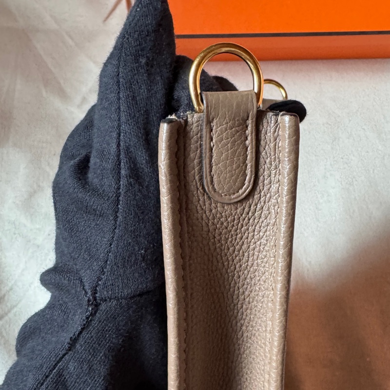 愛馬仕 Hermes Evelyne mini 16 大象灰 金扣 z刻-13