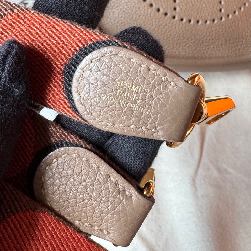 愛馬仕 Hermes Evelyne mini 16 大象灰 金扣 z刻-18