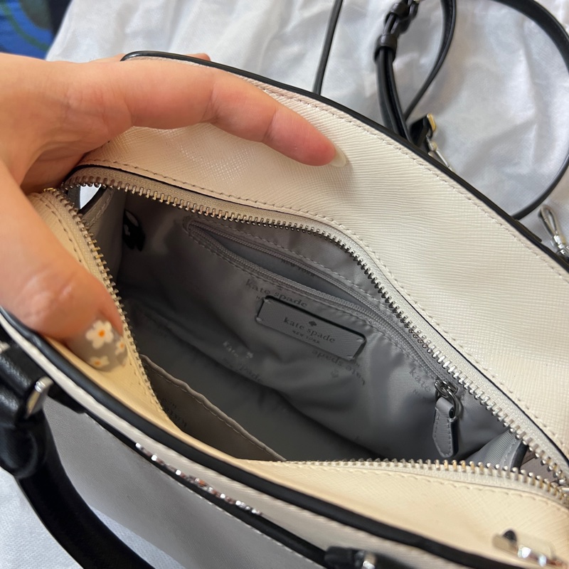 Kate Spade Madison Color Block Saffiano Leather Satchel Bag-5
