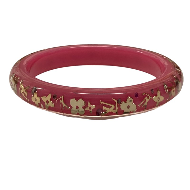 Louis Vuitton 壓克力 手環 桃紅-0