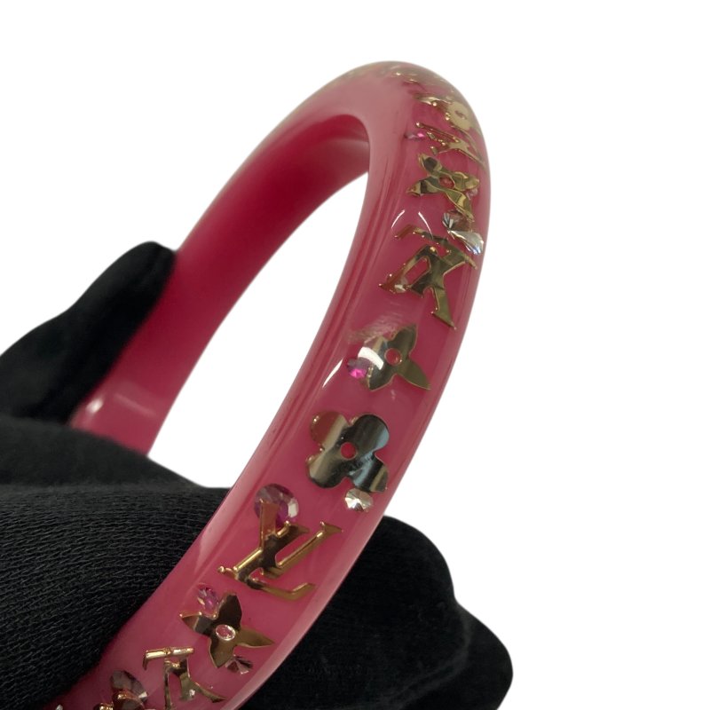 Louis Vuitton 壓克力 手環 桃紅-3
