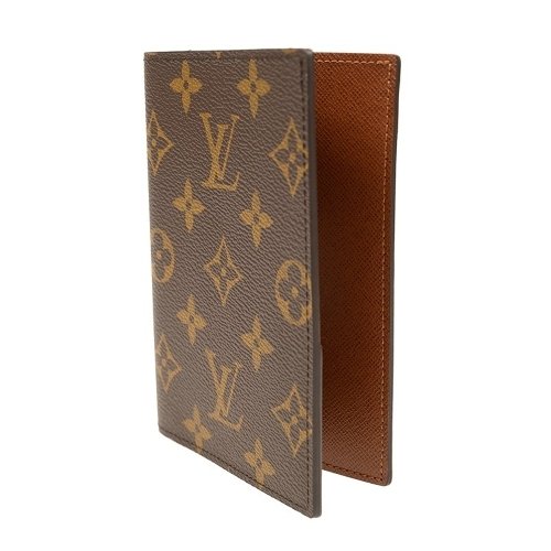 全新 LV Louis Vuitton 棕色 經典帆布護照夾   M64502-2