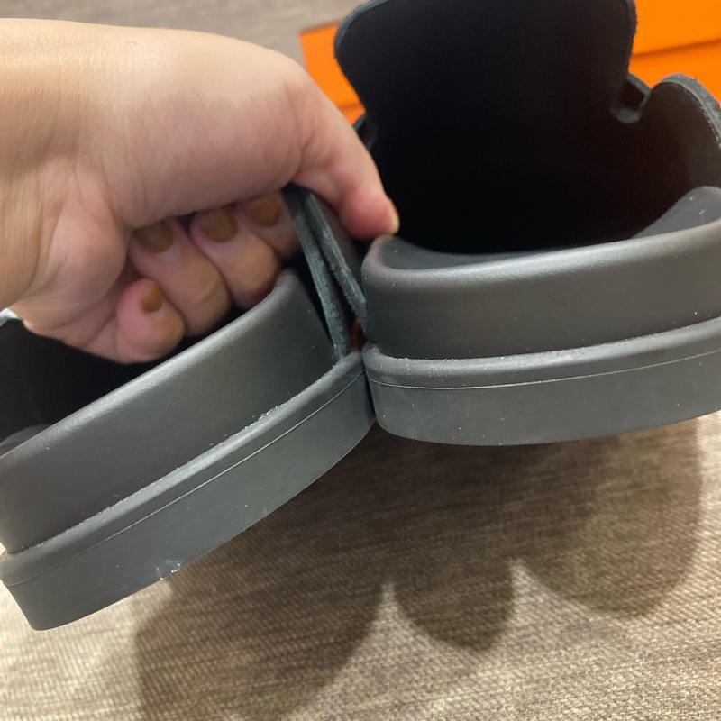 愛馬仕hermes 女式涼鞋 go穆勒鞋 黑色 尺寸39.5 麂皮面❤️-4