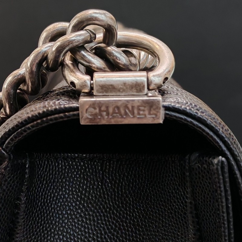 Chanel medium boy 
荔枝牛皮銀扣-17