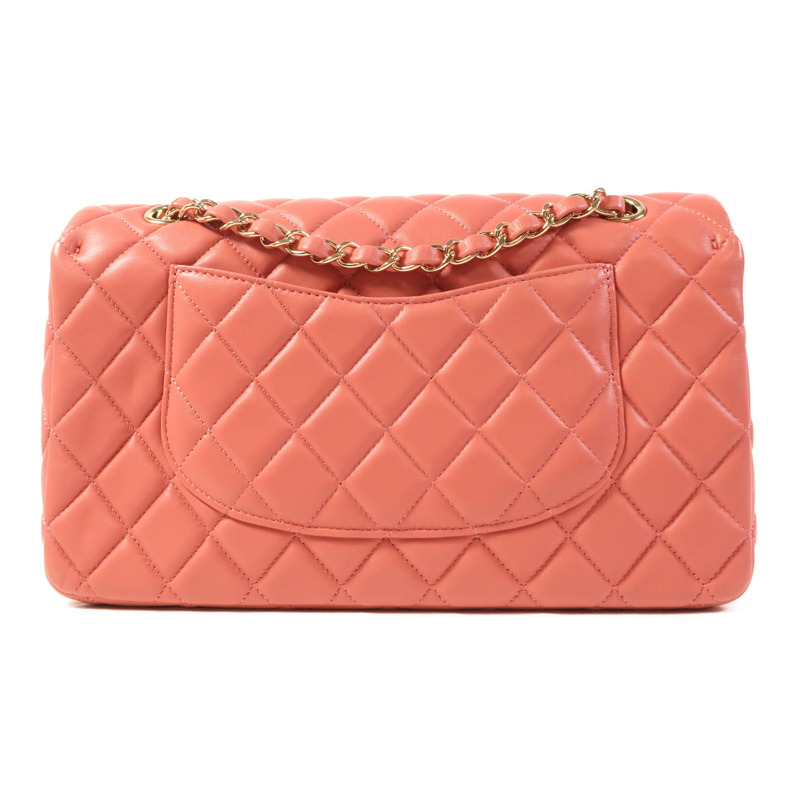 CHANEL 羊皮皮革Chain Shoulder金扣肩背袋-1