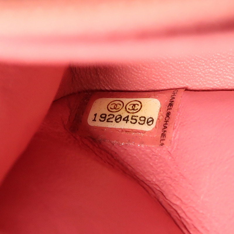 CHANEL 羊皮皮革Chain Shoulder金扣肩背袋-11